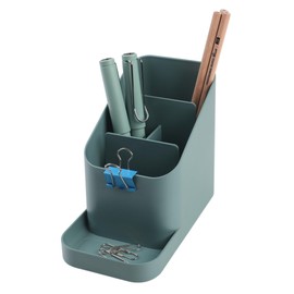 BLUE GINKGO Small Desk Organiser, Office Organisation, Desk Accessories, Pen Holder, Pen Holder for Desk, Office Desk Accessories (Made in Korea) - Green
