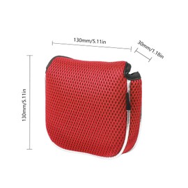 Andux Mallet Cover Golf Putter Head Covers for Center Shaft Putter Red MT/TG17, Square