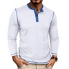 UOUA Men's Henley Shirts Long Sleeve Waffle T-Shirts Casual Button
