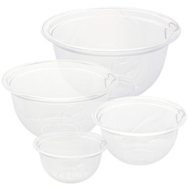 Nagao Polycarbonate Ball, Heat Resistant, Cook Bowl Set, 2.8 inches (7 cm), 3.5 inches (9 cm), 4.3 inches (11 cm), 5.1 inches (13 cm), Prep Condiment Container,