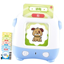 ORFOFE 1 Set Educational Flash Cards Machine Bilingual Audio Learning Tool for Interactive Early Education Reading Device for Boys and Develops Thinking and Memory Skills