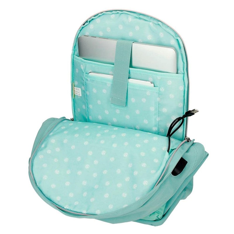 Pepe Jeans Jane Small Backpack, Blue, 19 x 23 x