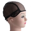PRETYZOOM Wig Mesh Hat Adjustable Black Wig Cap for Comfortable