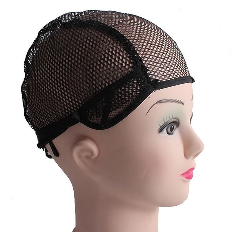 PRETYZOOM Wig Mesh Hat Adjustable Black Wig Cap for Comfortable