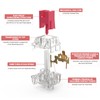 YIMAGUJRX V3 Red Cloud Keyboard Switch (Lubed Switches),5 pin 60±5gf