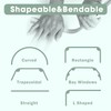 Cbsroro Flexible Bendable Ceiling Curtain Track, Room Divider Curtain Rod
