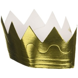 Creative Converting 27138391 Minicoronas 6 Unidades, Dorado