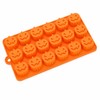 Halloween Pumpkin Silicone Molds for Baking – 2-Pack 18-Cavity Candy