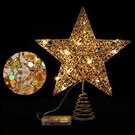 Stobok Christmas Star Topper, Warm Light, Christmas Tree Decoration, Party Decoration