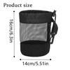 2Pack Golf Ball Storage Bag，Black Golf Ball Pouch Bags with