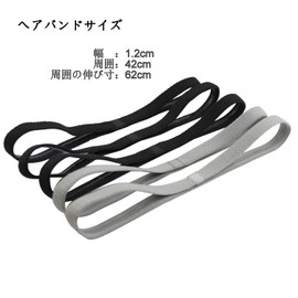 Headbands Headbands for Women Kids Slim Sports Sweatband Running Soccer Yoga Face Wash Lightweight Elastic Mens Headband (2 Black+2 Gray+1 White)