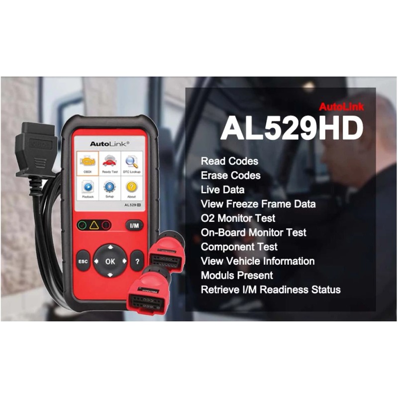 Autel AutoLink AL329 AL529HD OBD2 CAN OBDII Auto Car Code