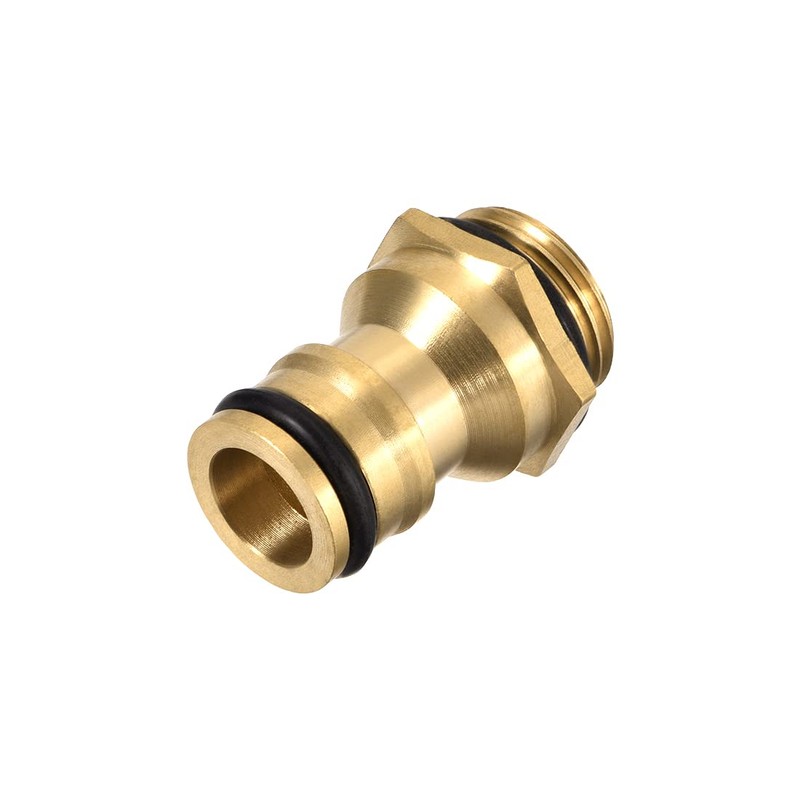 sourcing map Brass Faucet Tap Quick Connector M18 Male Thread