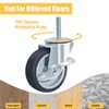 3 Inch Caster Wheels, Locking Stem Casters Set of 4,