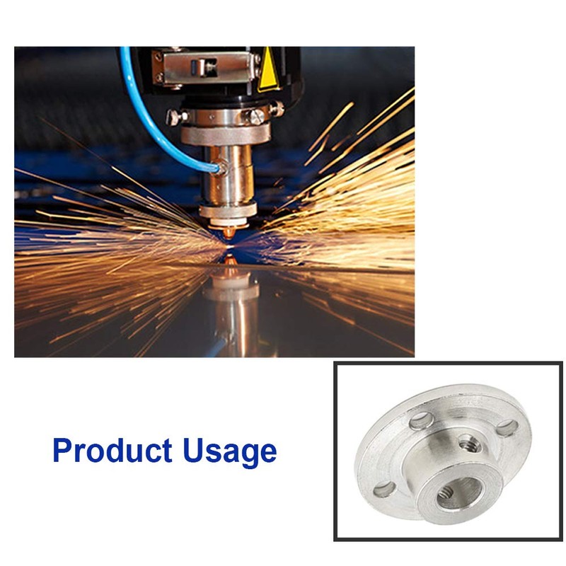 Luomorgo 7mm/0.28 inch Metal Flange Shaft Coupling Rigid Flange Coupling