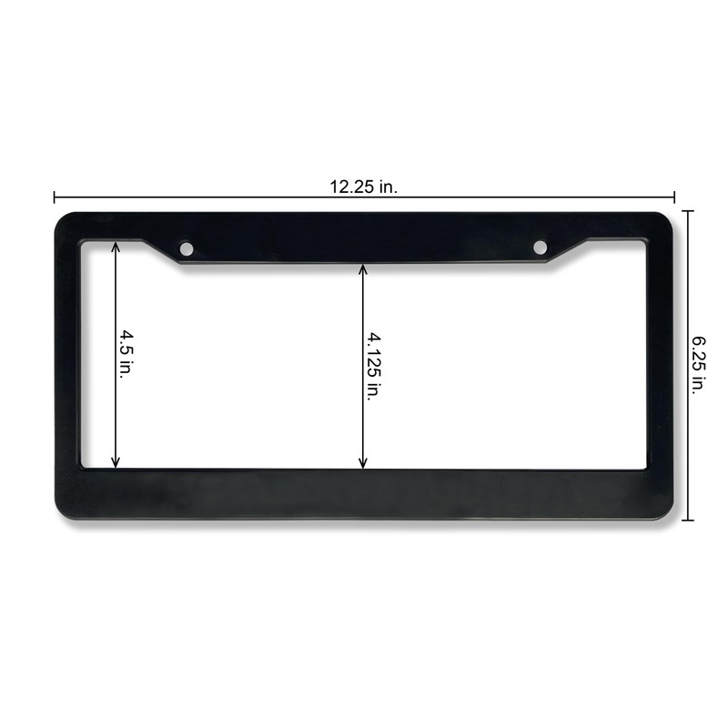 Christian License Plate Frame with Bible Verse Scripture Sayings (Romans