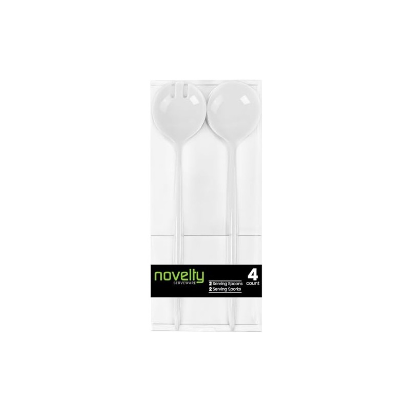 Bluesky Trading Novelty Servware White Plastic Serving Set - Includes: