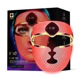 FAQ 202 – Máscara facial NIR + LED – Luz roja y seis colores adicionales – Mascarilla facial inalámbrica – Rejuvenecimiento visible – Dispositivo de belleza