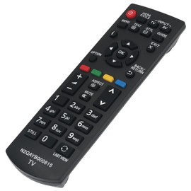 AULCMEET N2QAYB000815 Sub N2QAYB000817 Replacement Remote Fit for Panasonic Plasma LCD TV TX-L39EM6B TX-L39EM6E TX-L39EM6Y TX-L50EM6B TX-L50EM6E TX-L50EM6Y TX-LR32B6 TX-LR32EM6 TX-LR50B6 TX-PR50X60W