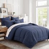 Levtex Home - Mills Waffle Navy Comforter Set - Full/Queen