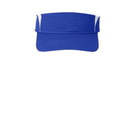 SPORT-TEK Unisex Dry Zone Nylon Colorblock Visor