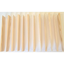 ShieldUp 12 x Long Wooden Wedges or Shims - 8in Length