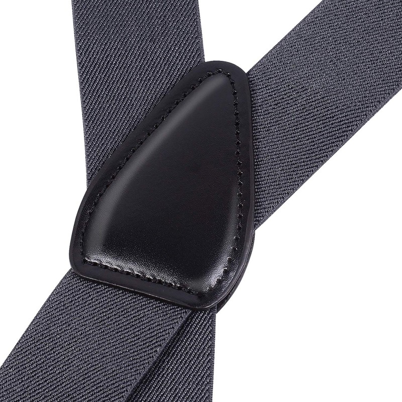 BLUEHEART Suspenders, Men's Suspenders, Adjustable, X-Shaped, Wide, 1.4 inches (35