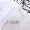 PACKOVE 6Pcs Elastic Hair Bands Plastic Ball Ponytail Holders White