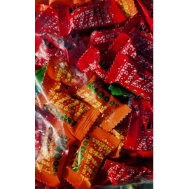 HolanDeli Fizzy Cola Hard Candy. Fizzy Orange, Fizzy Lemon-Lime 1lb Bag