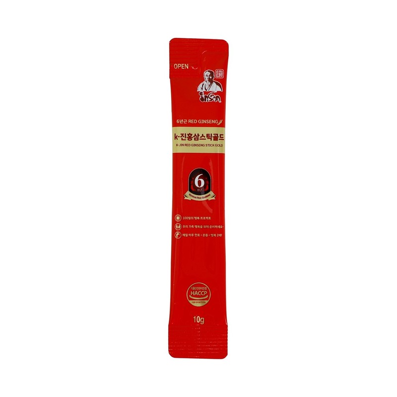 Insanjukyeom K-진홍삼스틱골드 (10gx100포) K-Red Ginseng Stick Gold (10gx100 packs)