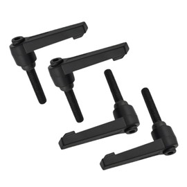 WUDQIJI Clamping Lever Handle, Pack of 4, M6 x 20 mm, Machine Handles, Stainless Steel, Male Thread, Adjustable Handle, Adjustable Clamping Lever, Clamping Handle for Welding Machines, Pressure