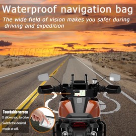 SPEEDBUMP SEROW250 Celow 250 XTZ125/TW200 Compatible with New Waterproof Bike Handlebar Navigation Travel Bag