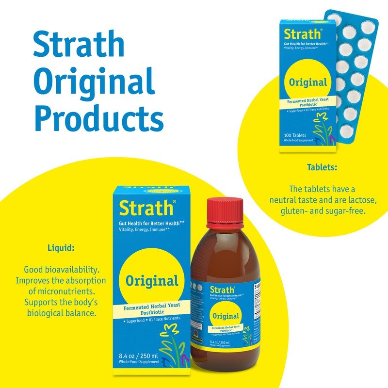 Strath Fermented Herbal Yeast Postbiotic - (8.4 Fl oz) Daily