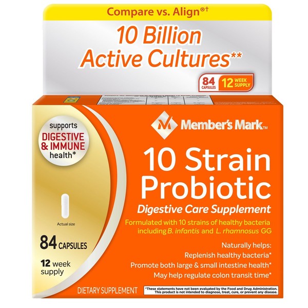 Member's Mark 5X Probiotic Supplement, 84 Count