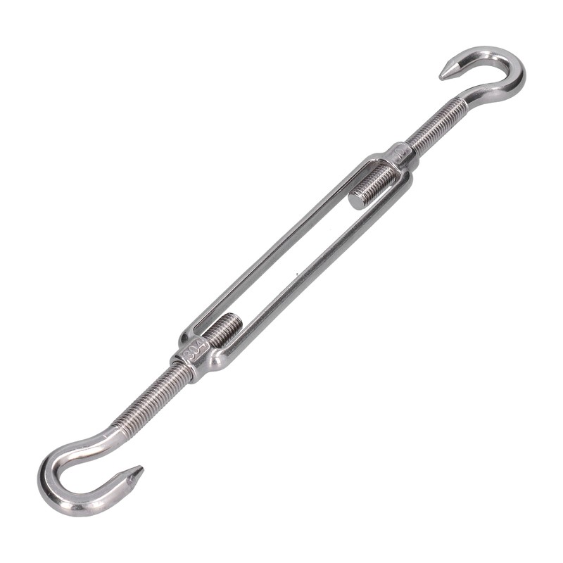 5Pcs Turnbuckle Hook and Hook Wire Rope Tension 304 Stainless