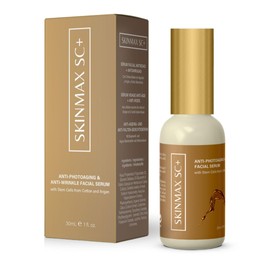 SKINMAX SC+ | Photo-Age Gesichtsserum | Regenerierend und Lichtschutz mit Argan-Stammzellen, arabischer Baumwolle | asiatische Centella, Hyaluronsäure | Antioxidans, beruhigend | Tag Nacht | 30 ml