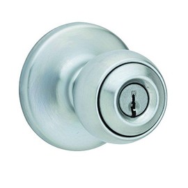 Kwikset 400P 26D 6AL RCS KI BBPKG 400P 26D Polo Keyed Entry Knob, Satin Chrome