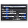 DAKCOS 9 Pieces Drive Socket Extension Set Includes 1/4 3/8