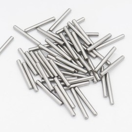 FOCMKEAS 50 PCS Dowel Pins 3 mm Dia. x 18 mm/0.71" Length 304 Stainless Steel Shelf Support Pegs Pin Metal Rod Fasten Elements Used On Location