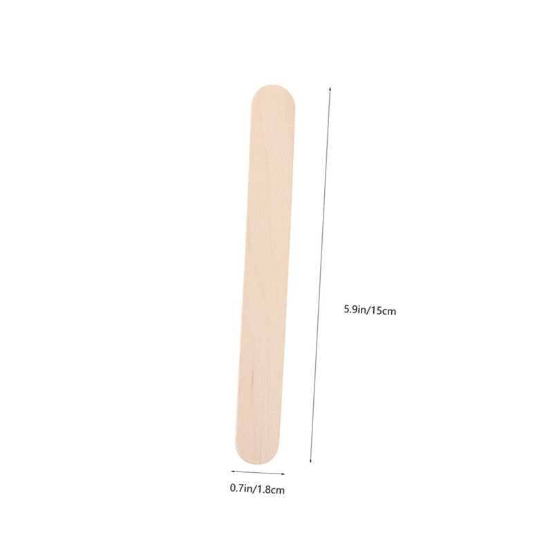 STOBOK Unfinished Craft Sticks 100pcs Wooden Popsicle Sticks for Boys
