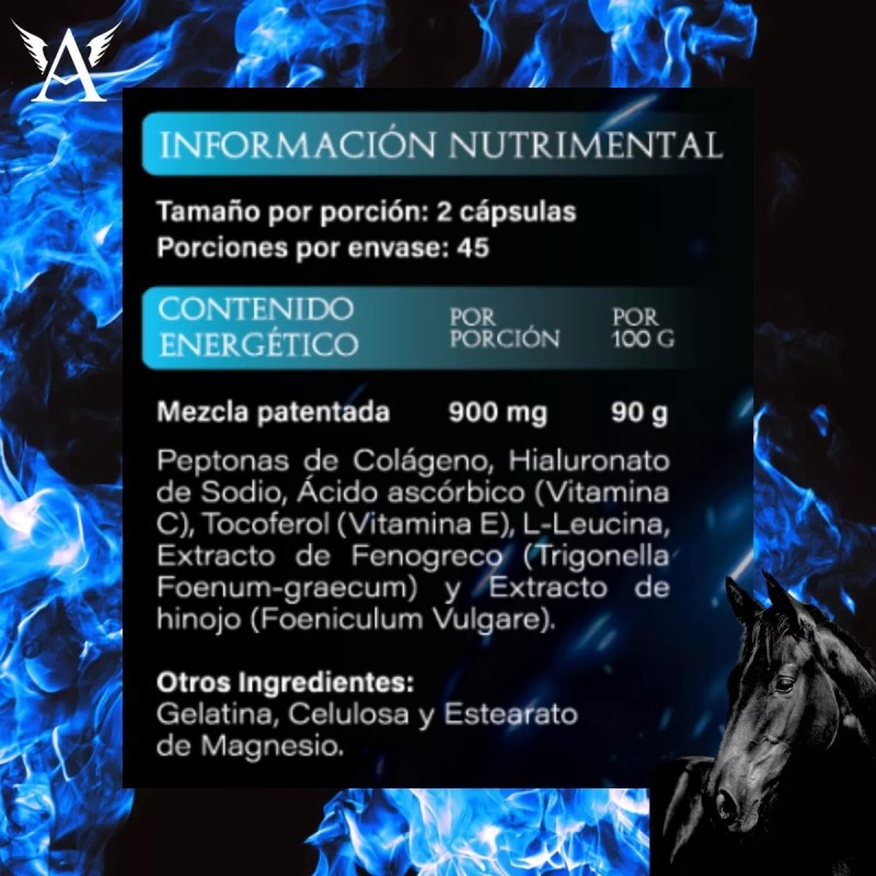 Black Pegasus Glúteo Peptonas Bp + Crema Reafirmante Termoactiva Abdomen