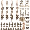 FREEBLOSS 4 Set Witch Bells DIY Kit for Door Knob