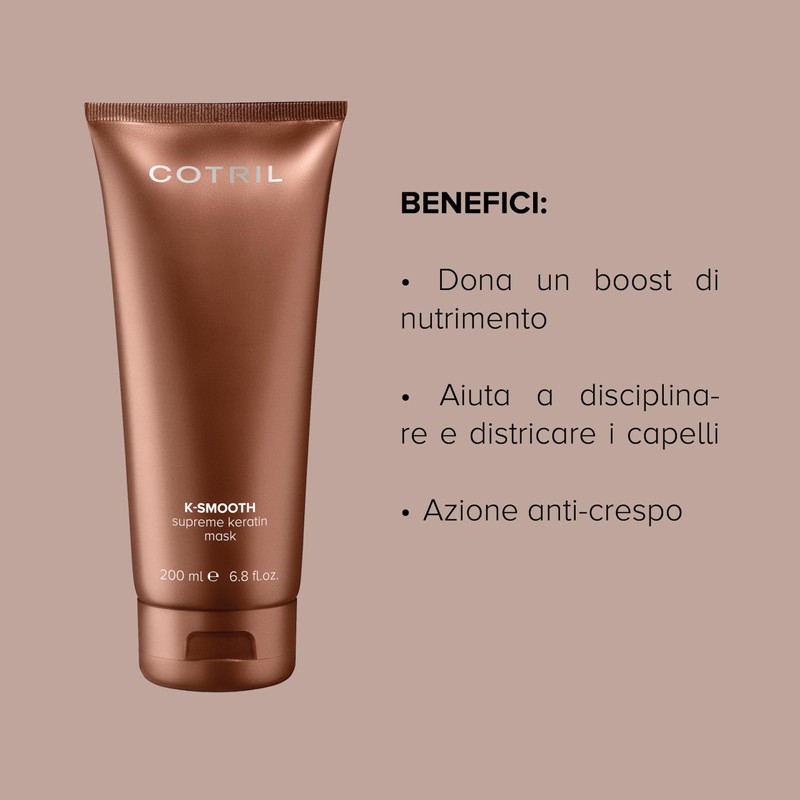 Cotril K-Smooth Supreme Keratin Mask 200ml- anti-frizz mask