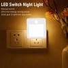 2 Pcs Plug in Night Light Mini Motion Sensor Night