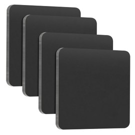 AOKLIT 4 Pcs 6" x 6"x1/4" Steel Plate, A36 Square Hot Rolled Steel Base Plate, 1/4 Inch Thick Weldable Metal Plates for Structural Support and Industrial Use