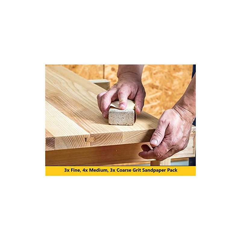 12pc Sandpaper Sheets | Assorted Grits Aluminium Oxide Sand Paper