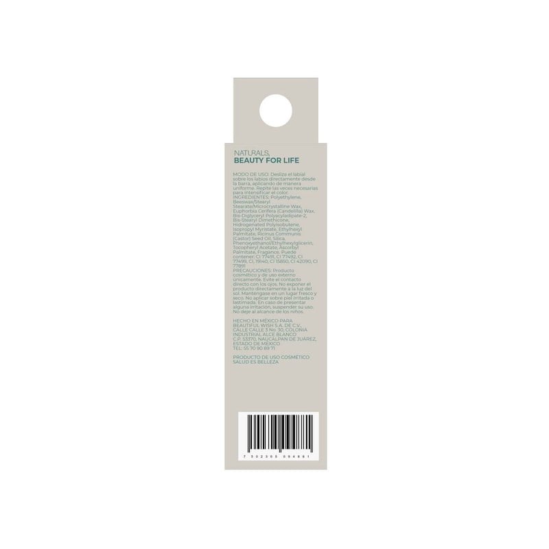 Labial Barra Naturals Bare Blossom Humectante 3.5ml