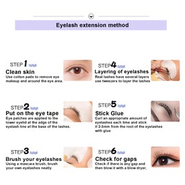 Colored Lash Clusters, Colored Lash Extension, Colorful Lash Clusters Kit, Color Lash Extensions, Rainbow DIY Eyelash Extension Colorful Cluster Lashes for Beginners DIY at Home