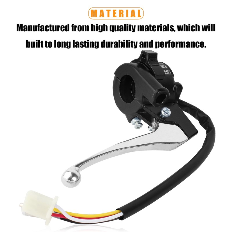 QAZAKY Throttle Housing Start Kill Switch Control Left Right Brake