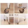 4X Casters Wheels,1.5" U-Shaped Furniture Caster,Rubber Swivel Castor Wheel,with Screws,Protect